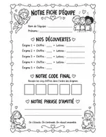 Aperçu - Jeux - Mission amitié : escape game de la Saint-Valentin sur la coopération et les conflits (CP au CM1) - Page 2