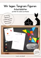 Vorschau - Arbeitsblätter - Tangram legen / Arbeitsblätter / Figuren - Deckblatt