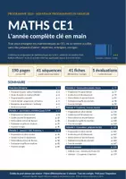 Aperçu - Préparation de séance / Séance complète - Maths CE1 année complète 190 pages - Page de couverture