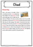 Vorschau - Arbeitsblätter - Chad – Worksheet: cloze text, listening comprehension and word search - English - Seite 2
