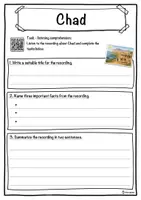 Vorschau - Arbeitsblätter - Chad – Worksheet: cloze text, listening comprehension and word search - English - Seite 3