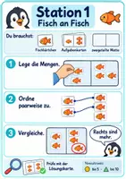 Vorschau - Stationenlernen - Mengen vergleichen - Stationsarbeit - Mathematik - 1 Klasse - Seite 3
