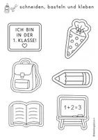 Vorschau - Mal- und Bastelvorlagen - Kunstprojekt Schulstart- Kranz - Seite 2