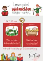 Vorschau - Spiele - Lesespiel Weihnachten: Ich habe,wer hat - Deckblatt