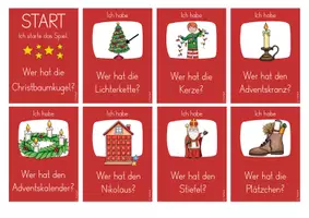 Vorschau - Spiele - Lesespiel Weihnachten: Ich habe,wer hat - Seite 1