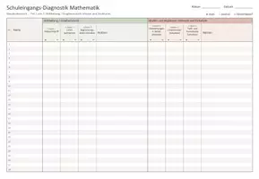 Vorschau - Arbeitsblätter - Diagnostik Mathematik Schulanfänger, Klasse 1 Schulbeginn, Mini-Heft mit Beobachtungsbogen: Graphomotorik, Muster, Kardinale und Ordinale Zahlvorstellung - Seite 3