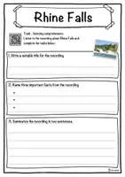 Vorschau - Arbeitsblätter - Rhine Falls – Worksheet: cloze text, listening comprehension and word search - English - Seite 3