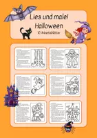 Vorschau - Arbeitsblätter - 10 Lies und Male - Halloween - Deckblatt