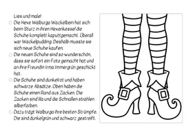 Vorschau - Arbeitsblätter - 10 Lies und Male - Halloween - Seite 2