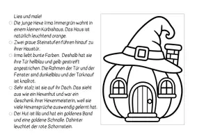 Vorschau - Arbeitsblätter - 10 Lies und Male - Halloween - Seite 3