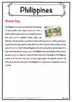 Vorschau - Arbeitsblätter - Philippines – Worksheet: cloze text, listening comprehension and word search - English - Seite 2