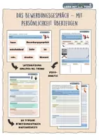 Vorschau - Arbeitsblätter - Das Bewerbungsgespräch – Mit Persönlichkeit überzeugen - Deckblatt
