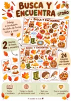 Vista previa - Unidades / Secuencias / Situaciones de Aprendizaje - Busca y encuentra · Otoño 🍁 - Portada