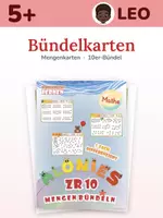 Vorschau - Fördermaterial/Inklusion - Mengenkarten 10er-Bündel ab 5 Jahren – 24 Karten | Kita, Vorschule, Förderung | dreifach differenziert - Deckblatt