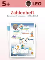 Vorschau - Arbeitsblätter - Zahlenraum 9 entdecken – Zahlen 0 bis 9 ab 5 Jahren | drei Abstraktionsstufen, Sternenritual | Kita - Deckblatt