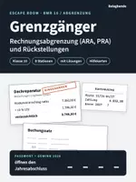 Vorschau - Stationenlernen - Escape Room Abgrenzung Rückstellung BwR 10 Rechnungswesen - Deckblatt