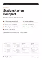 Vorschau - Stundenentwürfe - Sport Sek I Gesamtpaket Klasse 5–10 – Stationskarten, Sporttheorie, Vertretungsstunden, Jahresplanung - Seite 1