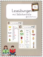 Vorschau - Stationenlernen - Leseübung, Lies und verbinde - Deckblatt