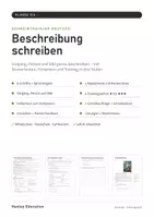 Vorschau - Arbeitsblätter - Schreibtraining Deutsch Klasse 5–10 – Paket mit 6 Trainingsheften: Beschreibung, Bericht, Brief, Inhaltsangabe, Charakterisierung, Erörterung - Seite 1