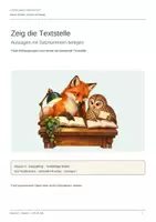 Vorschau - Arbeitsblätter - Zeig die Textstelle | Deutsch Klasse 4 | Aussagen belegen - Deckblatt