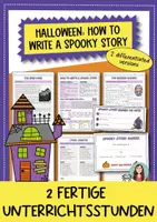 Vorschau - Unterrichtsreihen - Halloween Englisch Klasse 6–8: Spooky Story schreiben – Unterrichtseinheit mit Lösungen - Deckblatt