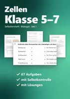 Vorschau - Arbeitsblätter - Zellen – Selbstlernheft Biologie Klasse 5–7 mit Lösungen - Deckblatt