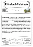 Vorschau - Arbeitsblätter - Rhineland-Palatinate – Worksheet: cloze text, listening comprehension and word search - English - Seite 1