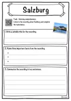 Vorschau - Arbeitsblätter - Salzburg – Worksheet: cloze text, listening comprehension and word search - English - Seite 3