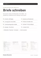 Vorschau - Arbeitsblätter - Briefe schreiben – persönlich, formell, E-Mail Deutsch Klasse 5–7 – Trainingsheft mit Lösungen | Mittelschule Realschule Gymnasium - Deckblatt