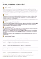 Vorschau - Arbeitsblätter - Briefe schreiben – persönlich, formell, E-Mail Deutsch Klasse 5–7 – Trainingsheft mit Lösungen | Mittelschule Realschule Gymnasium - Seite 1