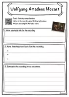 Vorschau - Arbeitsblätter - Wolfgang Amadeus Mozart – Worksheet: cloze text, listening comprehension and word search - English - Seite 3