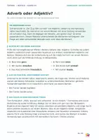 Vorschau - Arbeitsblätter - Adverbien - erkennen, unterscheiden und gezielt verwenden | mit Lösungen und 6 Grammatikspielen | Klasse 6-8 - Seite 3