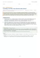Vorschau - Arbeitsblätter - Klausur Erörterung Q1: Tucholsky „Mir fehlt ein Wort“ mit Rilke-Gedicht – Grenzen der Sprache - Seite 2