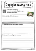 Vorschau - Arbeitsblätter - Daylight saving time – Worksheet: cloze text, listening comprehension and word search - English - Seite 3