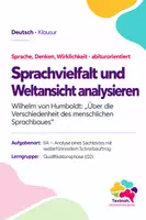 Vorschau - Arbeitsblätter - Klausur Sachtextanalyse Q2: Humboldt „Über die Verschiedenheit des menschlichen Sprachbaues“ - Deckblatt
