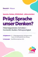 Vorschau - Arbeitsblätter - Sprache und Denken | 3 Klausurformate Deutsch Q2 | Sachtextvergleich, Erörterung und materialgestütztes Schreiben - Deckblatt