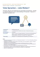 Vorschau - Arbeitsblätter - Sprache und Denken | 3 Klausurformate Deutsch Q2 | Sachtextvergleich, Erörterung und materialgestütztes Schreiben - Seite 1