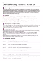 Vorschau - Arbeitsblätter - Charakterisierung schreiben Schritt für Schritt Deutsch Klasse 8/9 – Trainingsheft mit Lösungen | Mittelschule Realschule Gymnasium - Seite 2