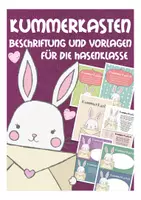 Vorschau - Fördermaterial/Inklusion - Kummerkasten - Vorlagen für die Hasenklasse - Deckblatt