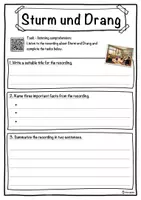 Vorschau - Arbeitsblätter - Sturm und Drang – Worksheet: cloze text, listening comprehension and word search - English - Seite 3