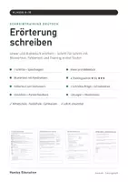 Vorschau - Arbeitsblätter - Erörterung schreiben – linear und dialektisch Deutsch Klasse 8–10 – Trainingsheft mit Lösungen | Mittelschule Realschule Gymnasium - Seite 1