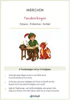 Vorschau - Spiele - Märchenhafte Tandembögen – Präsens, Präteritum und Perfekt - Deckblatt