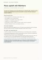 Vorschau - Spiele - Silbenspiel / Lesespiel. Anlaute, Silben, Wörter. Differenziert auf 6 Stufen - Seite 1