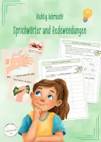 Vorschau - Stundenentwürfe - Sprichwörter und Redewendungen (Deutsch, Klasse 5-7) - Deckblatt