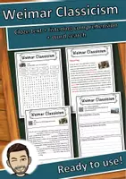 Vorschau - Arbeitsblätter - Weimar Classicism – Worksheet: cloze text, listening comprehension and word search - English - Deckblatt