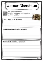 Vorschau - Arbeitsblätter - Weimar Classicism – Worksheet: cloze text, listening comprehension and word search - English - Seite 3