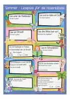 Vorschau - Arbeitsblätter - Sommerferien Lesepass Hasenklasse - Seite 1