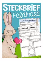 Vorschau - Arbeitsblätter - Steckbrief Hase / Feldhase - Deckblatt