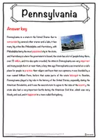 Vorschau - Arbeitsblätter - Pennsylvania – Worksheet: cloze text, listening comprehension and word search - English - Seite 2