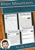 Vorschau - Arbeitsblätter - Rhön Mountains – Worksheet: cloze text, listening comprehension and word search - English - Deckblatt